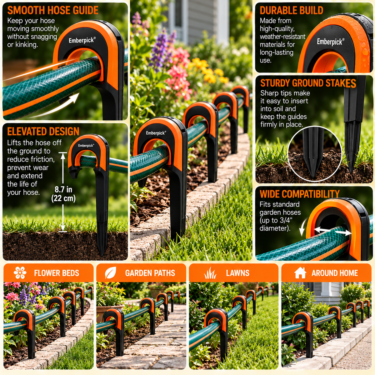 Emberpick® WaterEase Hose Guide Set