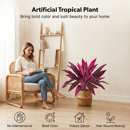 🎁  Last Day 50% OFF - Artificial Boston Fern & Dragon's Blood Tree Plants