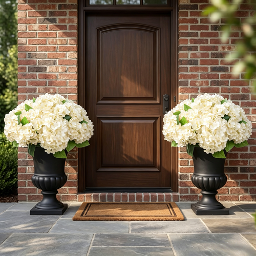 🔥Last Day 50% OFF🔥Artificial Outdoor Hydrangea Flowers - UV resistant, Waterproof, Windproof