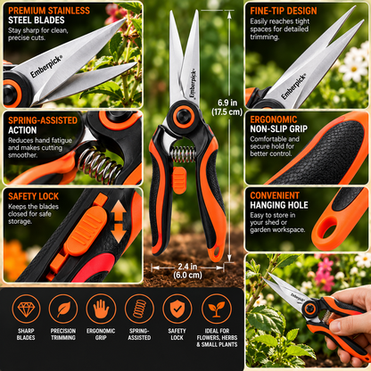 Emberpick® TrimEdge Garden Snips