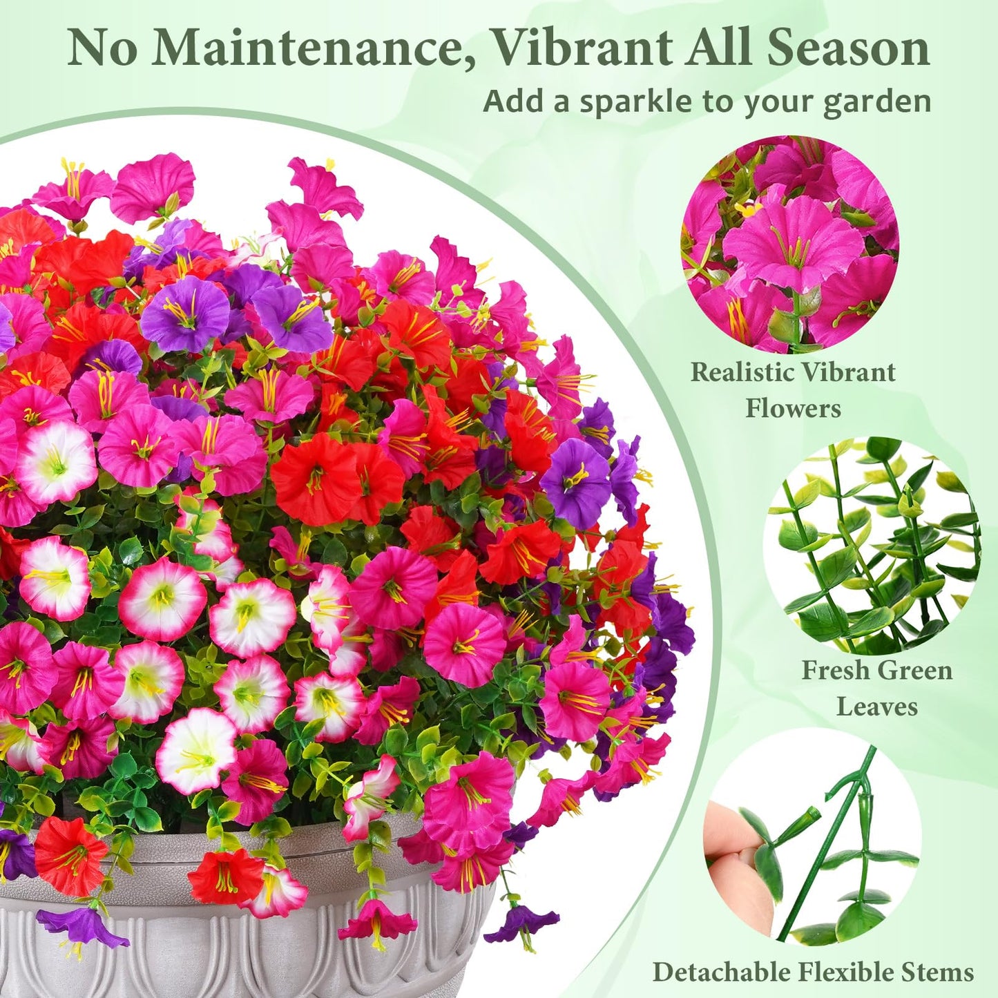 💥Last Day50% OFF💥UV Resistant Artificial Petunias Flowers