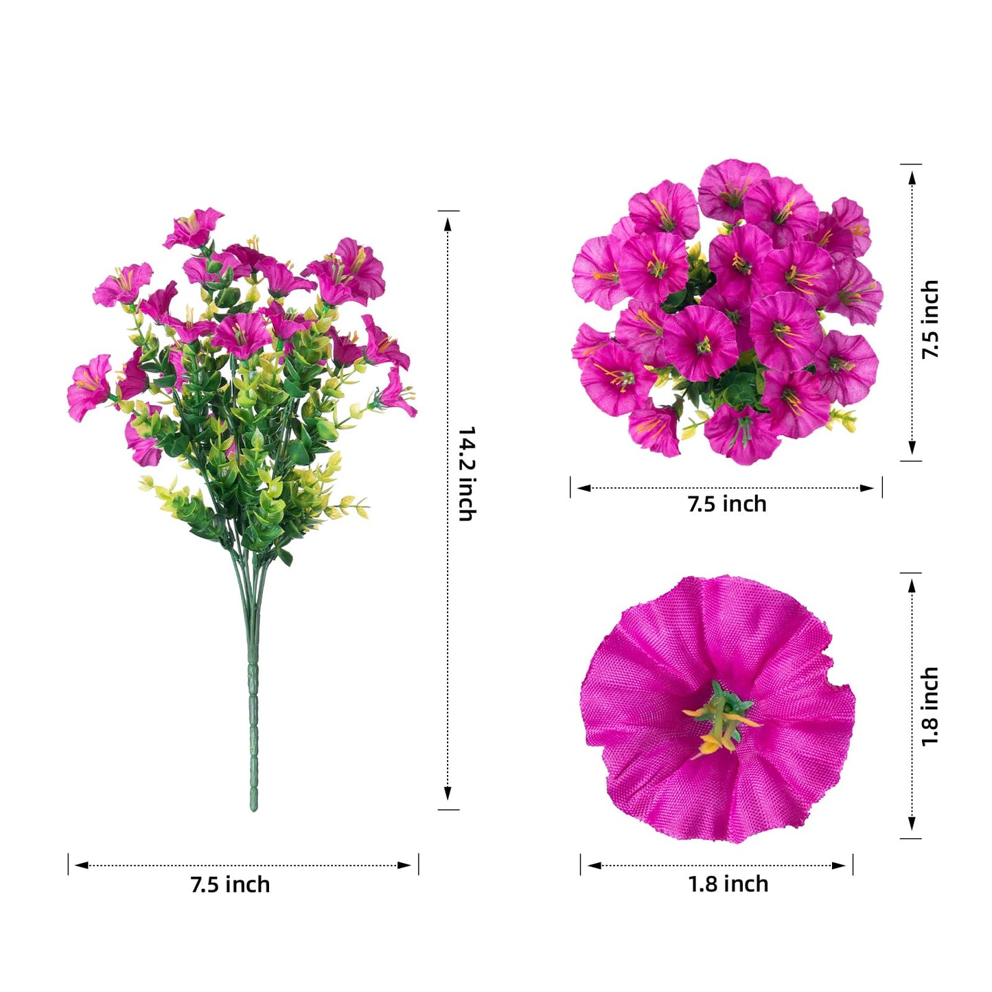 💥Last Day50% OFF💥UV Resistant Artificial Petunias Flowers