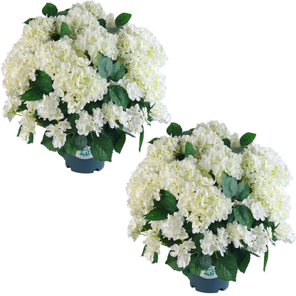 🔥Last Day 50% OFF🔥Artificial Outdoor Hydrangea Flowers - UV resistant, Waterproof, Windproof