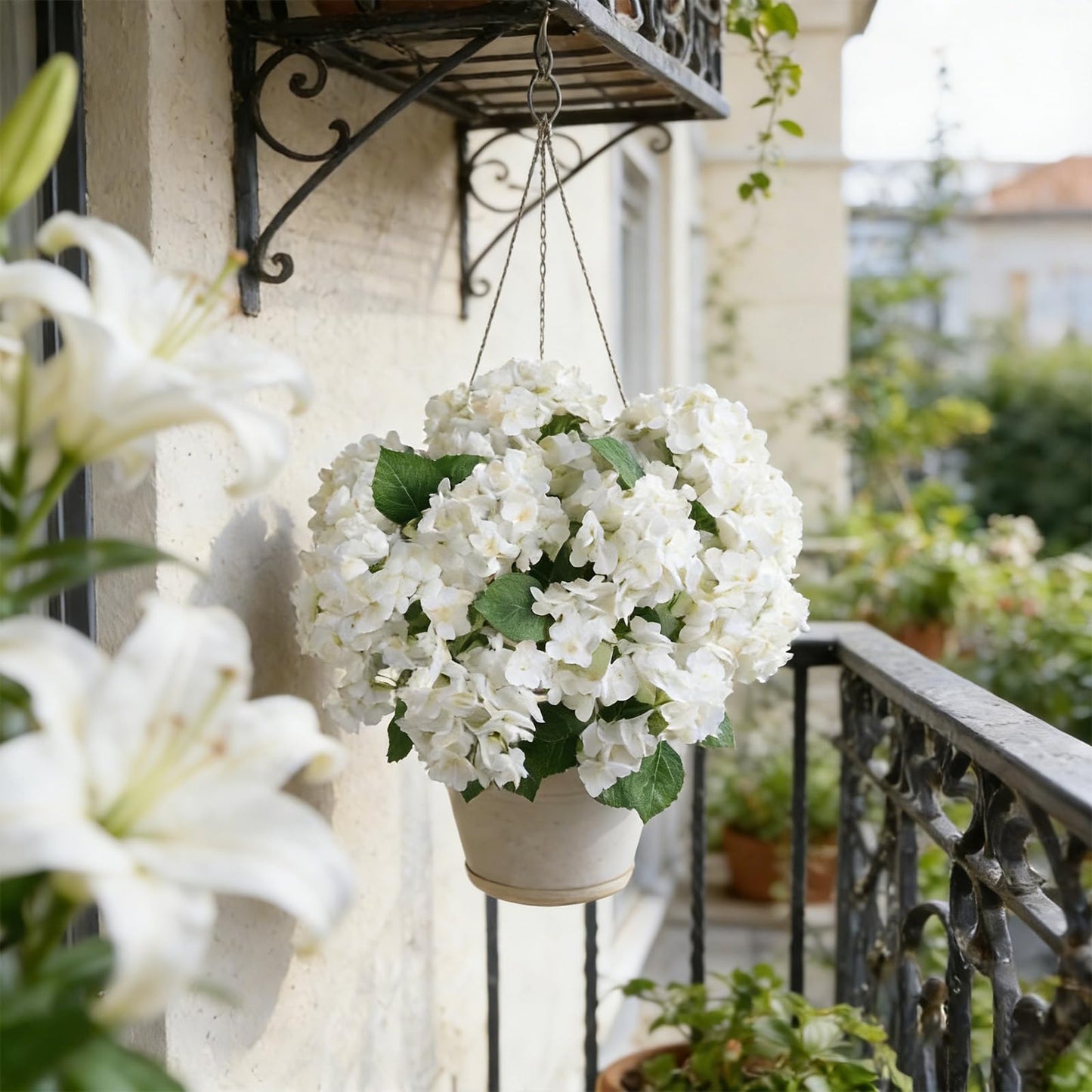 🔥Last Day 50% OFF🔥Artificial Outdoor Hydrangea Flowers - UV resistant, Waterproof, Windproof